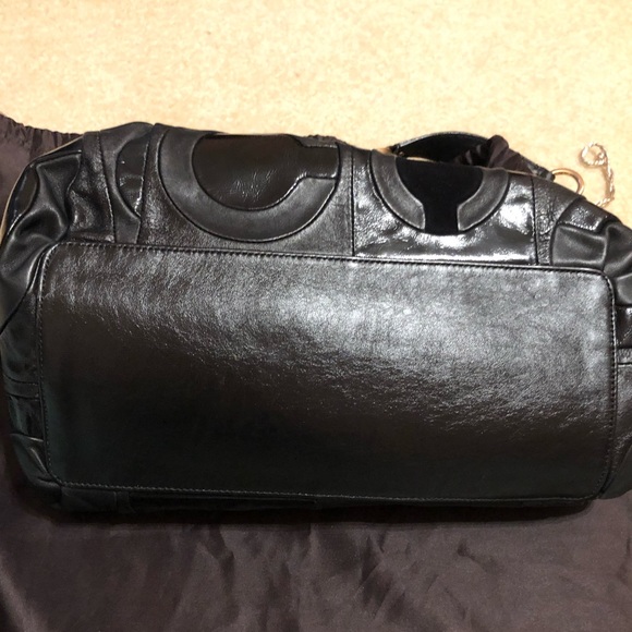 Authentic Coach Genuine leather and suede beautiful C pattern handbag - Picture 7 of 16